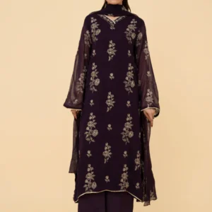 EMBROIDERED & EMBELISHED CHIFFON 3 PCS (UNSTITCHED)